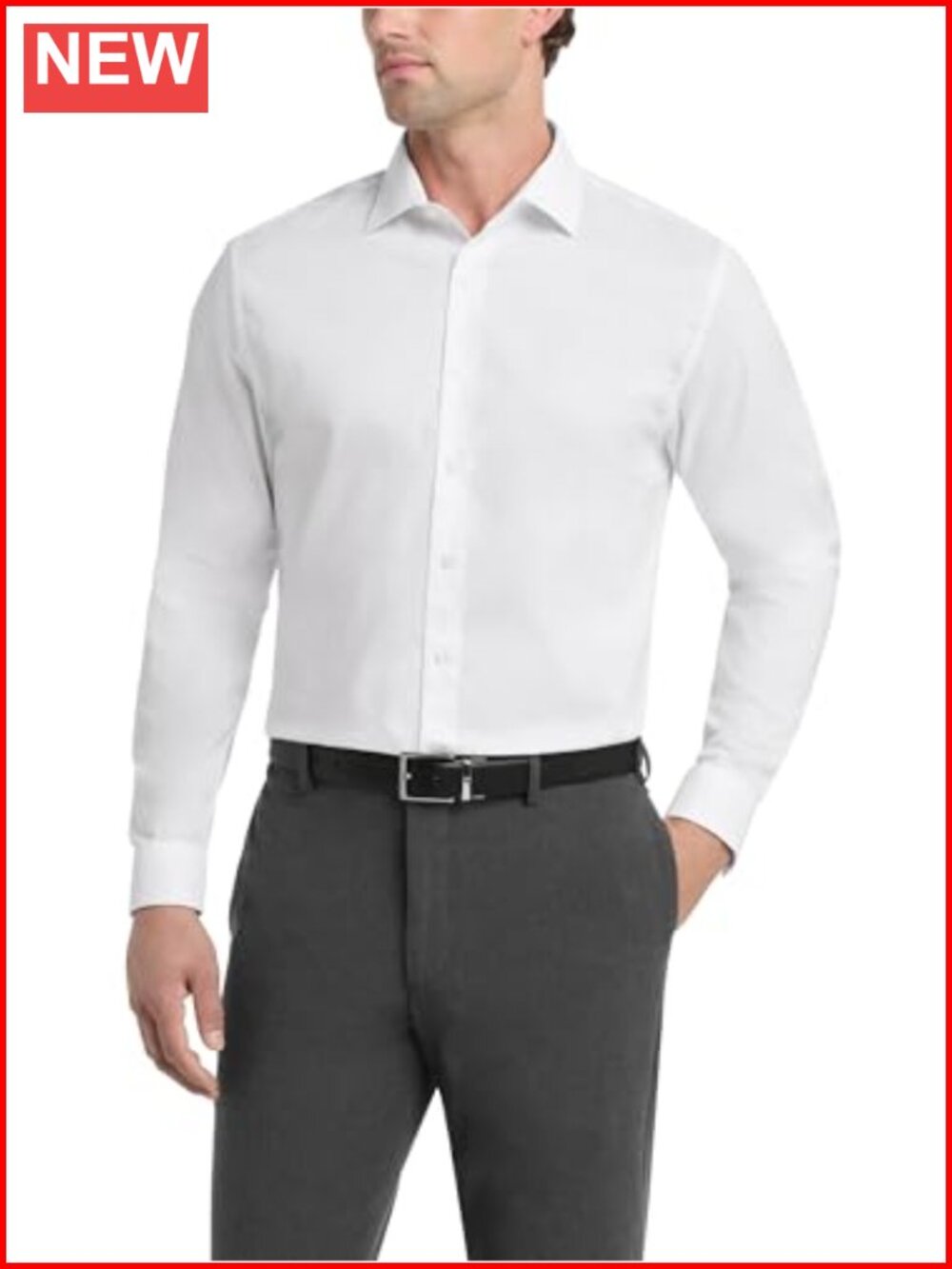 Men's Big and Tall Dress Shirt Classic Fit Spread Collar Long Sleeve